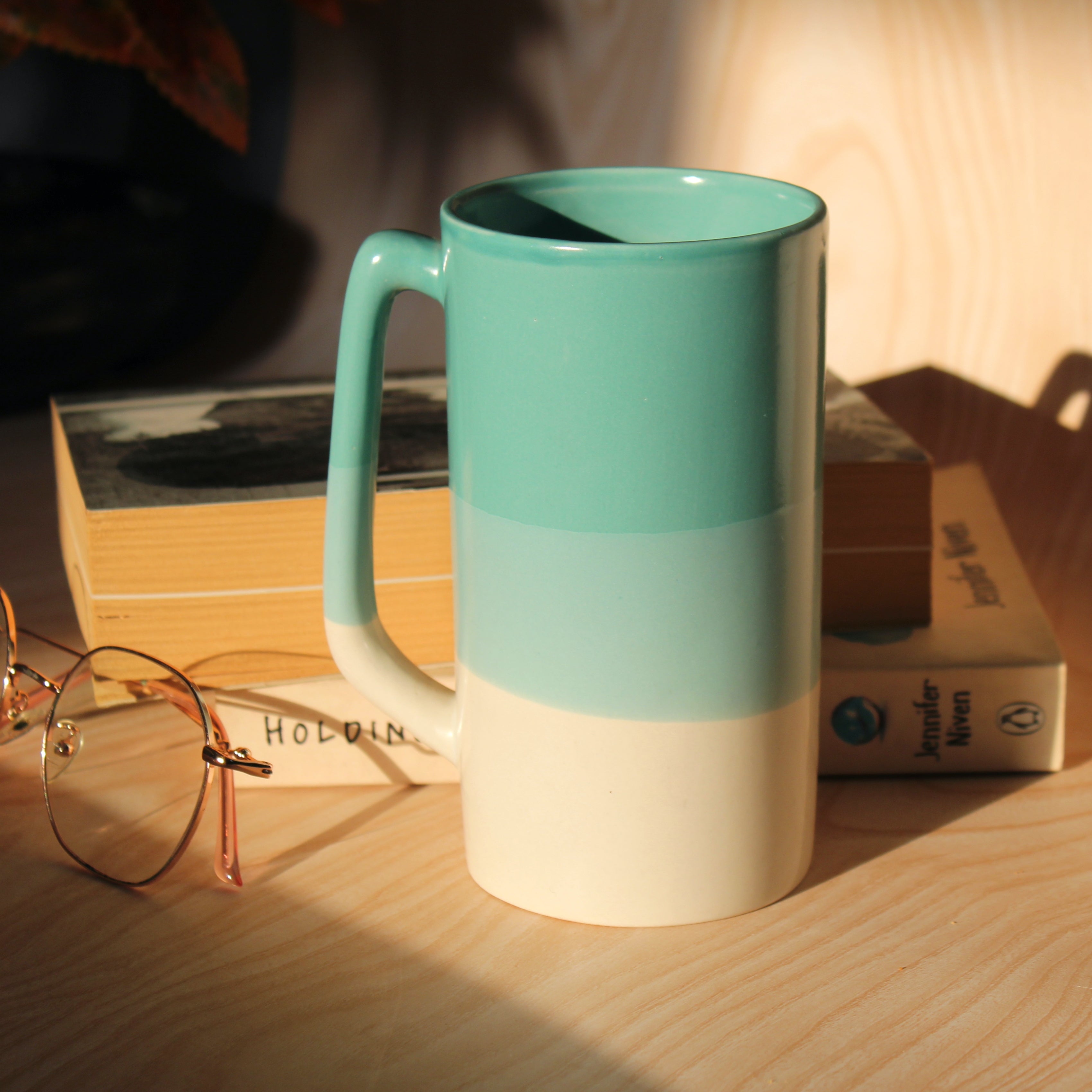 Green Block Mug