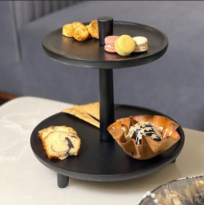 Truffle High Tea Platter | 2 Tier | Wooden