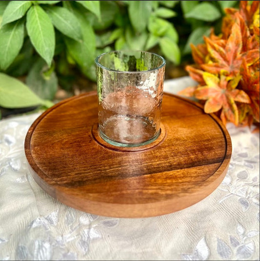 Imperio Lazy Susan with Glass Holder